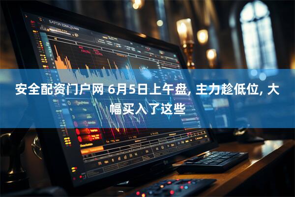 安全配资门户网 6月5日上午盘, 主力趁低位, 大幅买入了这些