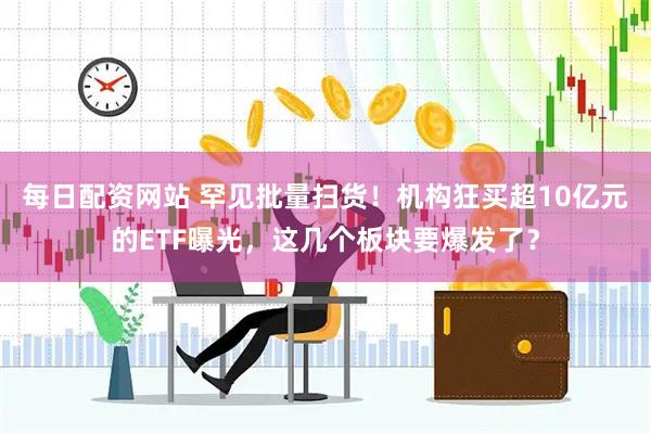 每日配资网站 罕见批量扫货！机构狂买超10亿元的ETF曝光，这几个板块要爆发了？